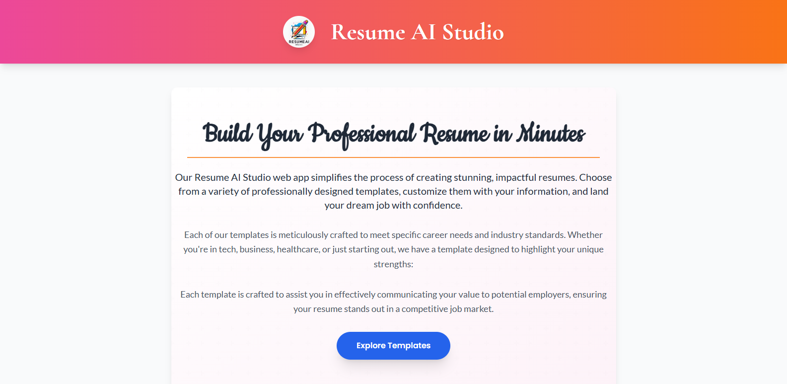 AI Chatbot Screenshot